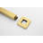 High Bathroom Rain Shower Head - Brushed Gold Stainless Steel 12X12 In Water Saving With Self-Cleaning Feature Flag For Rainfall-127368564