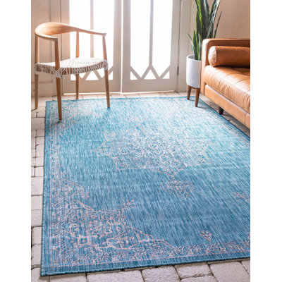 Tapis d'intérieur / extérieur bleu / gris Crader