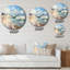 Beach Photo Seaside Reflections V - Horloge murale nautique et plage-93397212