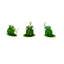 Ensemble de statue 3 pièces pour grenouille led Shults