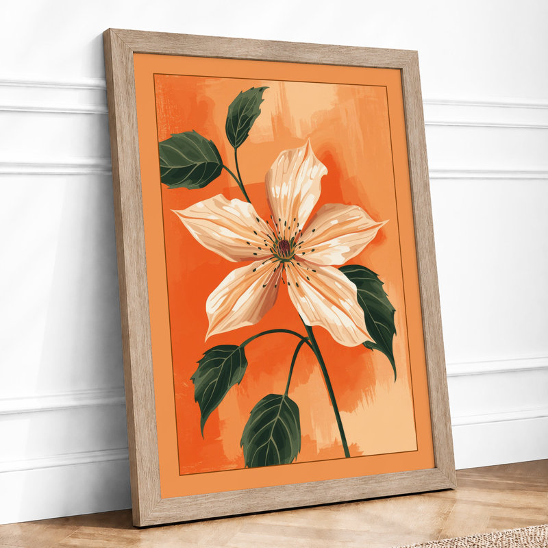 Pale Bloom Study Botanical - Print, Oak, A4 - 29.7 x 21.0 cm