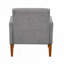 Fauteuil d'appoint, fauteuil club Chenille-63580019