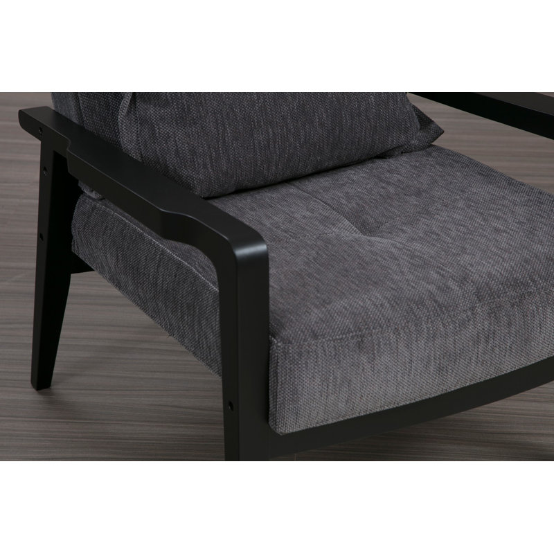 Fauteuil en polyester 33,07 po Brower, Gris