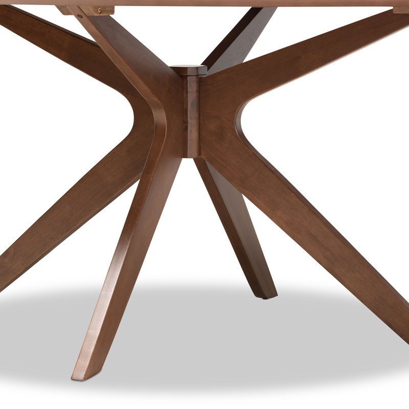 Oval Solid Wood Base Dining Table
