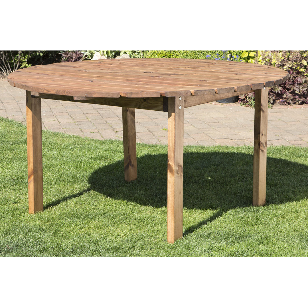 Round Outdoor Dining Table With Umbrella Hole , 150cm cm W 150cm cm D