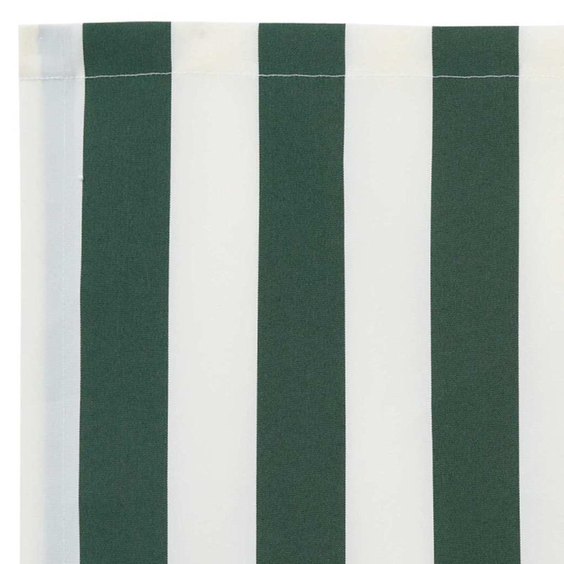 VidaXL Retractable, Green/White, 280cm W x 195cm D, Striped