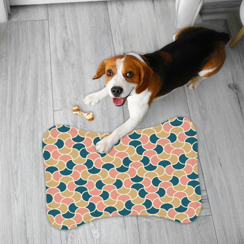 Tapis d'alimentation en os rose - 1 pièce