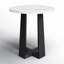 Baudelaire Marble Top End Table-891021215-912420701
