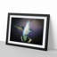 Hummingbird Bird in Flight in Abstract - Picture Frame Painting Print on MDF-55763876-55763873