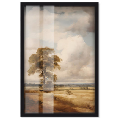 «Golden Field Dream Shadowbox», art côtier classique par Art Remedy