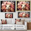 Fleur rose, couronne d'alpaga, art mural-1468732907-1468732904