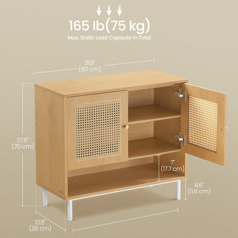 16 Pair Shoe Storage Cabinet, Beige