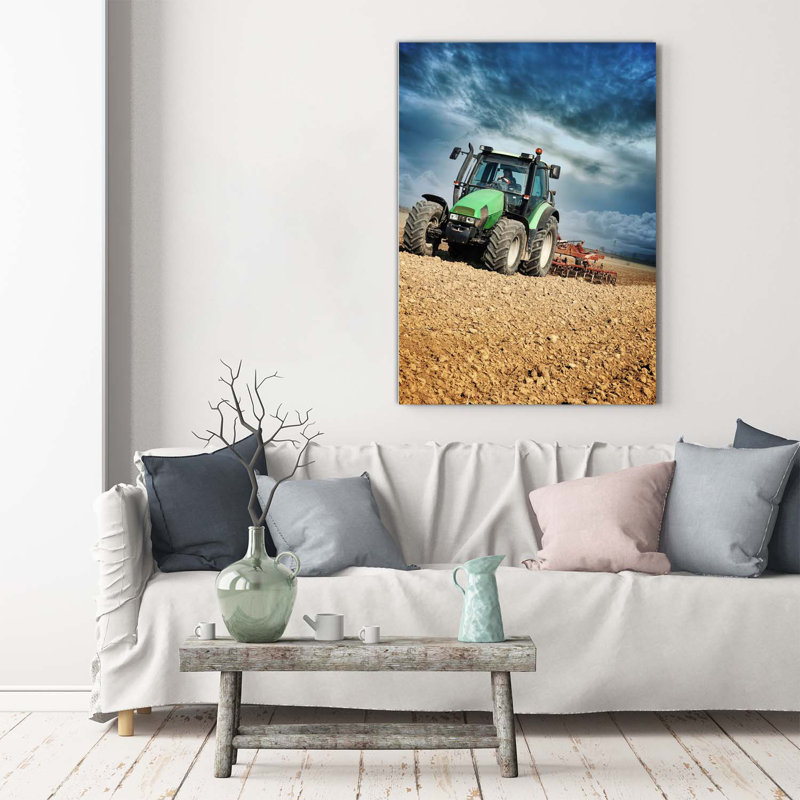 Tractor - Wrapped Canvas Print