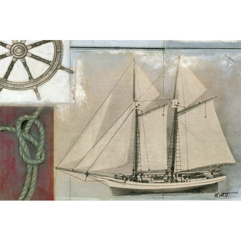 Sailing II by Norman Wyatt Jr. - Wrapped Canvas Painting, 20cm H x 30cm W x 3.8cm D
