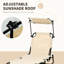Chaise longue rembourrée Bahwana