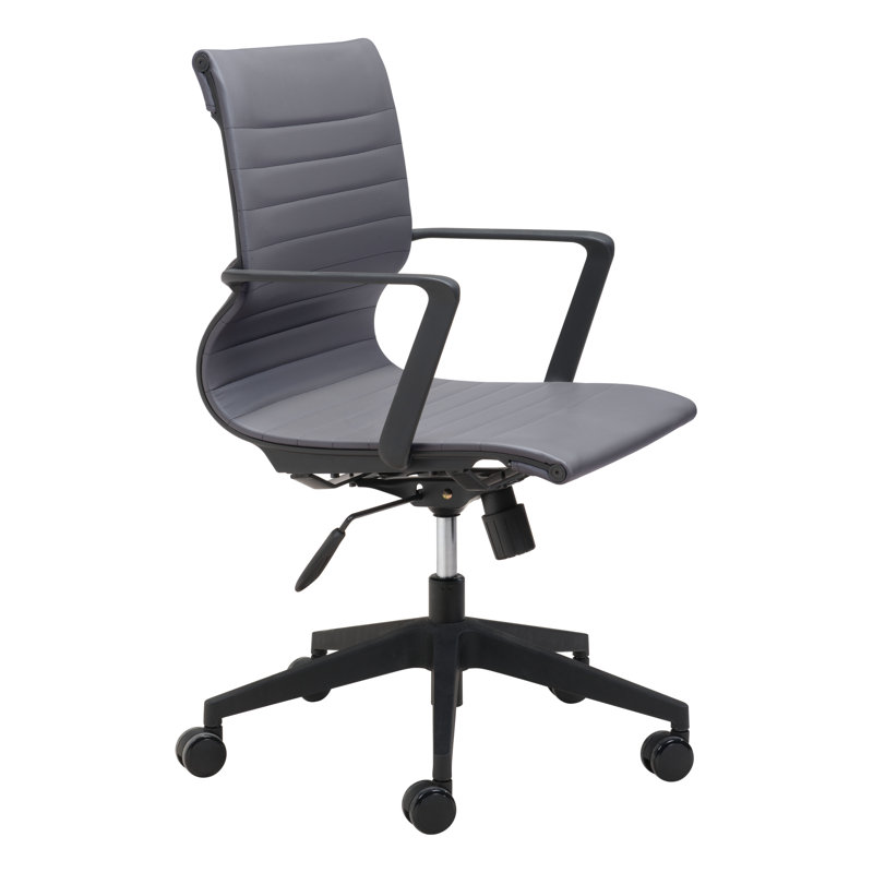 Siège de bureau ergonomique pivotant inclinable Mid-Century