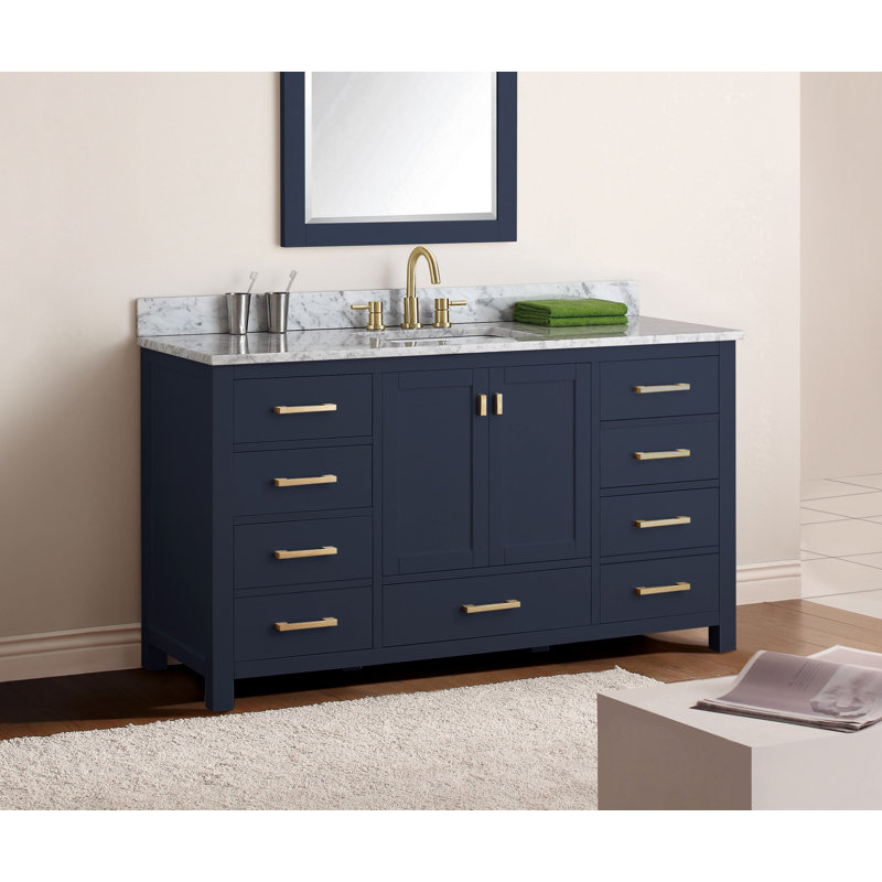 Modero 60'' W Single Bathroom Vanity Base, White