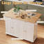 Îlot de cuisine avec abattant coulissant pour table de bar, chariots de cuisine sur roulettes avec rangement, porte-serviettes, table d'îlot à tiroirs pour la cuisine, la salle à manger, Zafreen-71792306