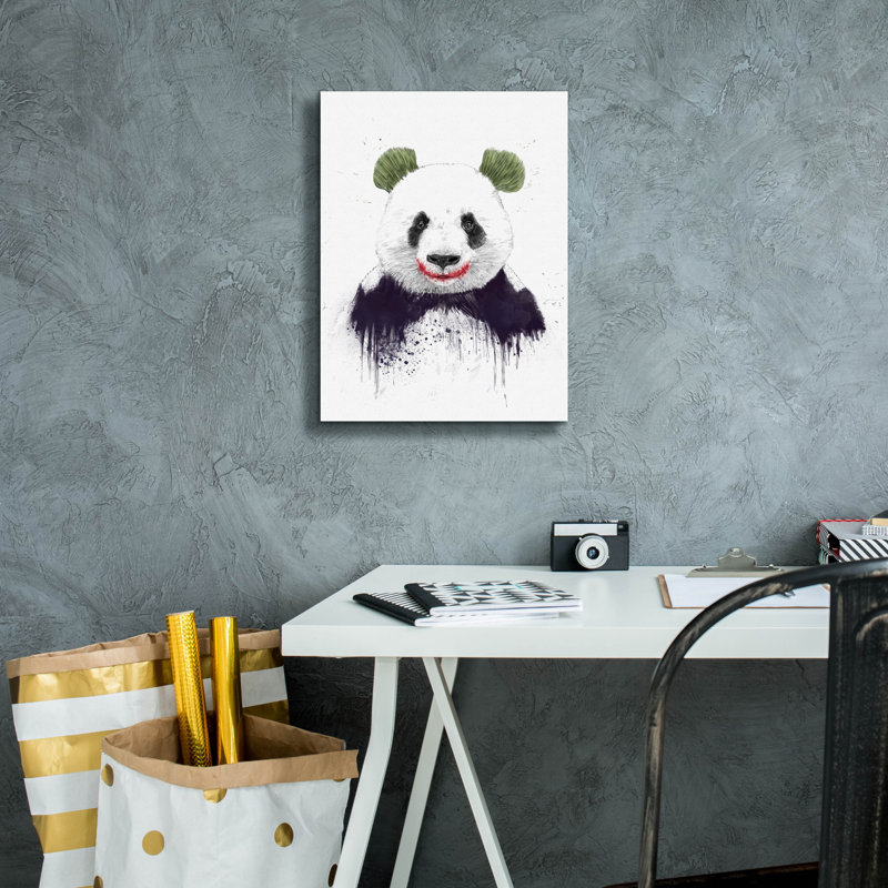 «Joker Face» par Balazs Solti, art mural sur toile, H 16 po x l 12 po x P 0,75 po