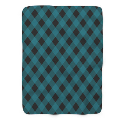 Peacock Bold - 1 Piece Premium Sherpa Blanket