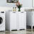 Laundry Cabinet with Doors and shelf, Tilt-Out Laundry Hamper, Freestanding Style, Adjustable Shelf, White