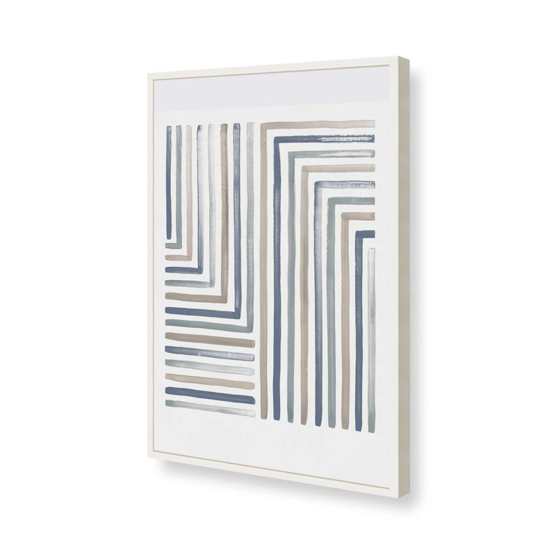 Impression Linear Visions III, Cadre ouvert à coins ouverts, blanc opaque, H 21 po x l 17 po