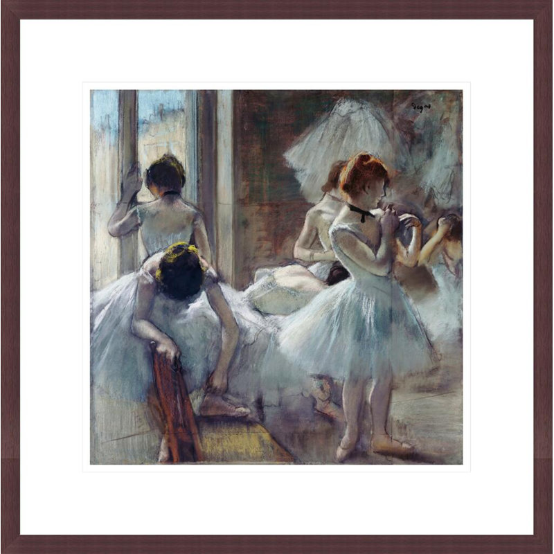 Groupe de danseuses par Edgar Degas, H 17,83 po x l 17,75 po