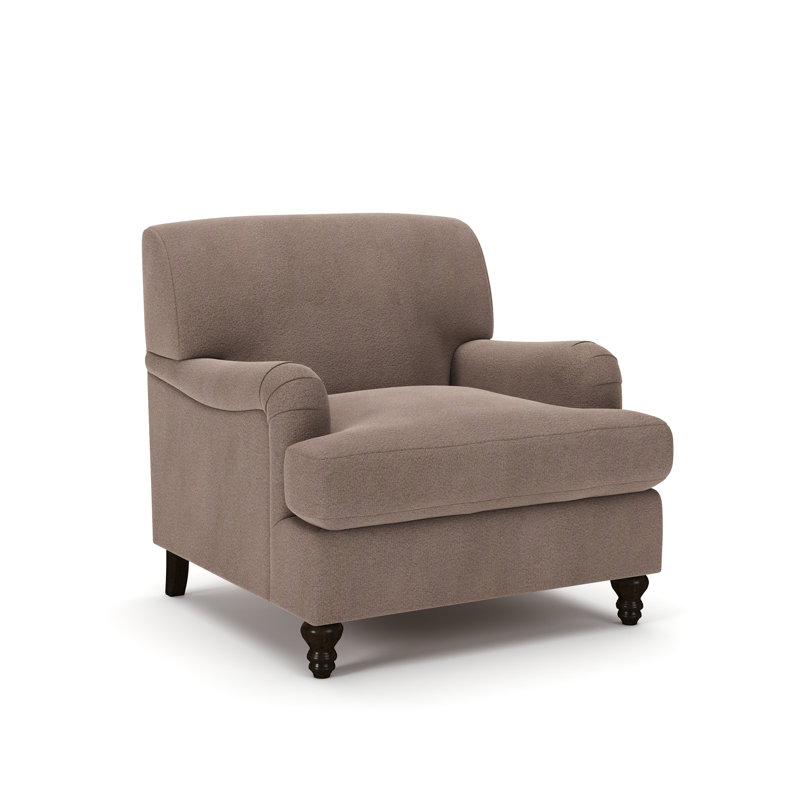 Walters Tight Back Chair, Bella Cocoa Performance Velvet