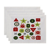Polyester Geometric Square Placemat