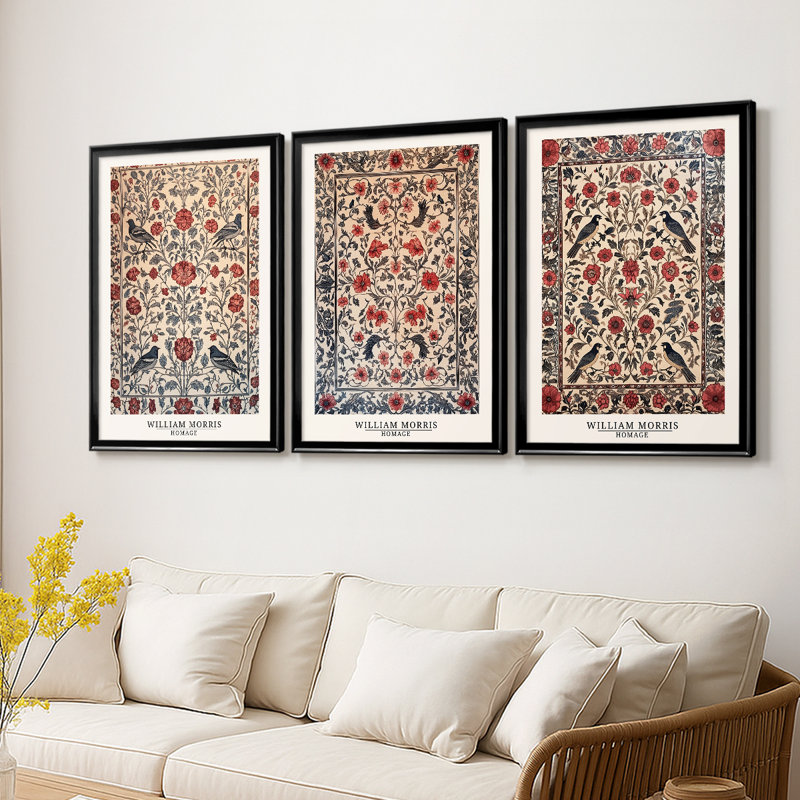 Série sur toile encadrée personnalisée - 3 pièces, Noir, H 21 po x l 30 po