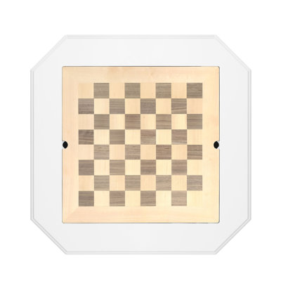 Galini White Finish Game Table