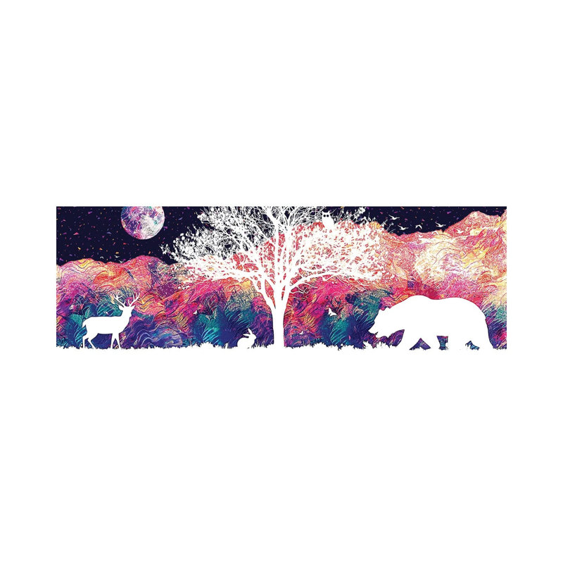 Tree of Life 1 Piece Wrapped Canvas Panoramic Wall Art, 121.92 cm H x 40.64 cm W x 1.91 cm D