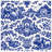Blue Toile Pattern Blankets-132415004