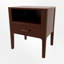 Table de chevet en bambou avec tablette ouverte et tiroir-48435722