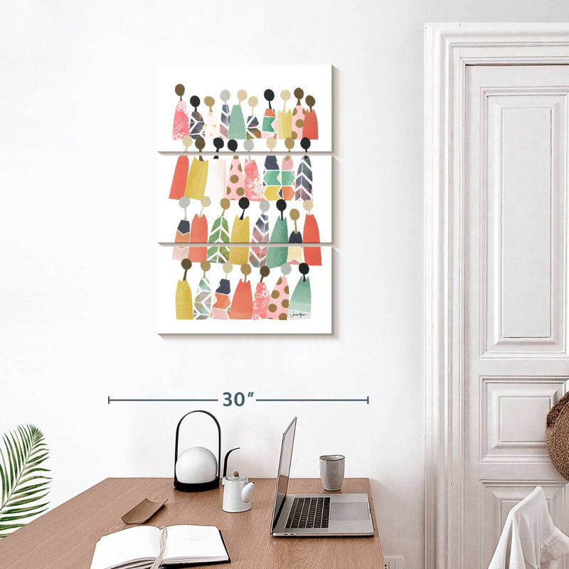 Pastel Rainbow People, H 32 po x l 20 po