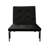 Adjustable Black Chair Futon Convertible To A Foldable Bed, Pu Upholstered Cushion For Style, Metal Frame And Caster Wheels, 220lbs Weight Support, Size 37"w X 28"d 33"h, Bed 75"w 11"h Finish With