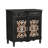 Dark Walnut Solid Mango Wood Sideboard with Vintage Iron Grills