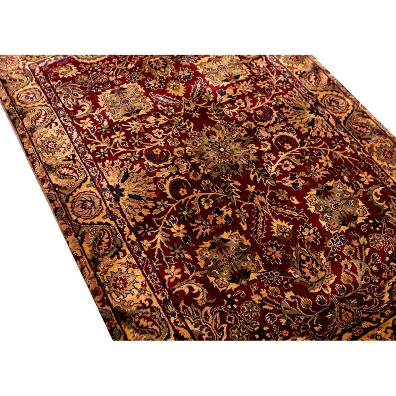Hand-Knotted High-Quality Red Area Rug