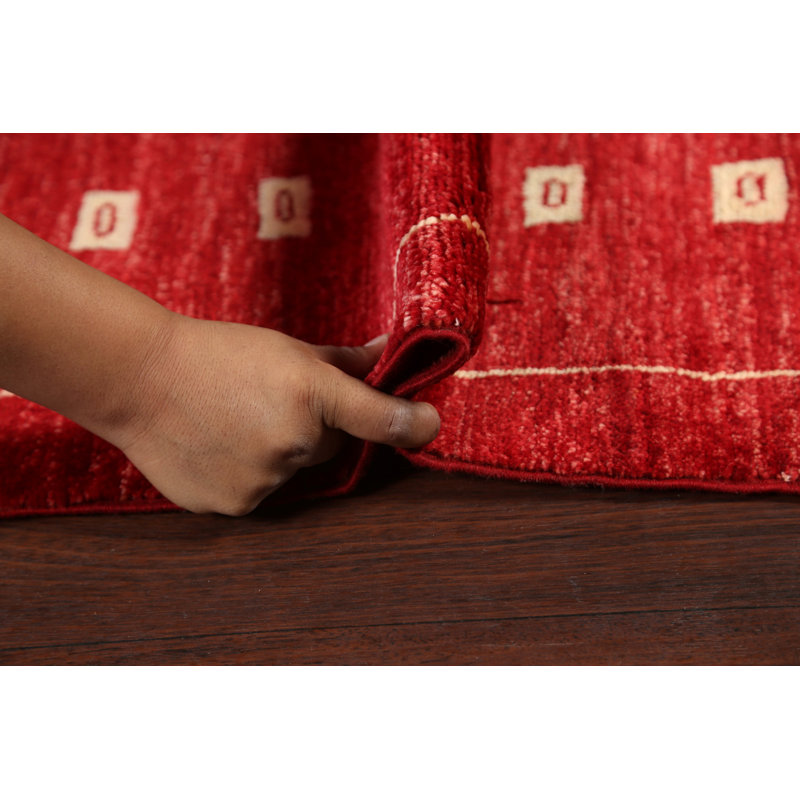 Tapis rouge rouge Gabbeh Kashkoli