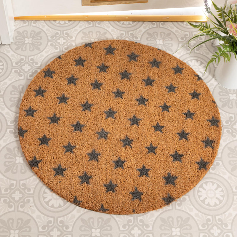 Holley Non-Slip Indoor Doormat, Gray/Beige
