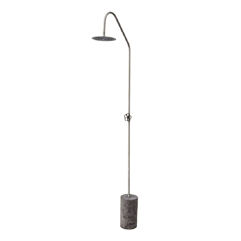 Douche d'extérieur portative en acier inoxydable 94 po
