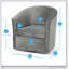 Chaise d'appoint en polyester gris avec sièges confortables et design polyvalent pour les intérieurs modernes-1576466882