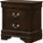 MDF Nightstand With 2 Drawers, Cappuccino