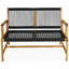Banc de jardin en bois massif pour 2 personnes Meridan-226023676