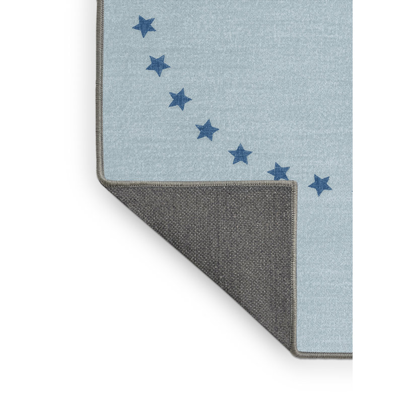 Soft Plush Finnell July 4Th Modern & Contemporary Abstract Area Rug in Gray – Gray Binding, 6x9