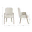 Ensemble de salle à manger ovale en bois 7 pièces avec 6 chaises Wigley, taupe