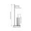 Free Standing Toilet Paper Holder