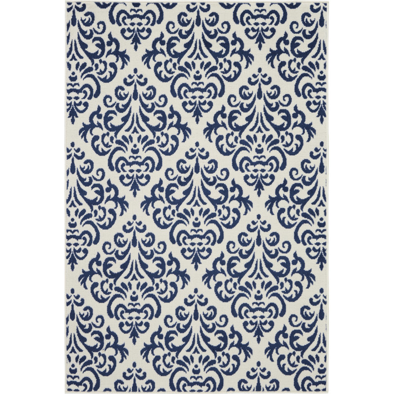 Gjuljeta Damask Indoor Rug, Rectangle 3'9" x 5'9"