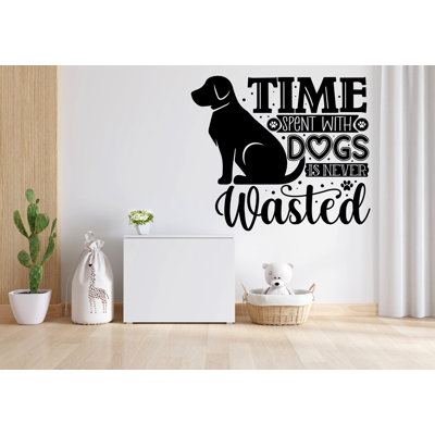 Adhésif décoratif pour chien, décor pour chien, chien, art mural, amoureux des chiens, cadeaux, citation pour chien