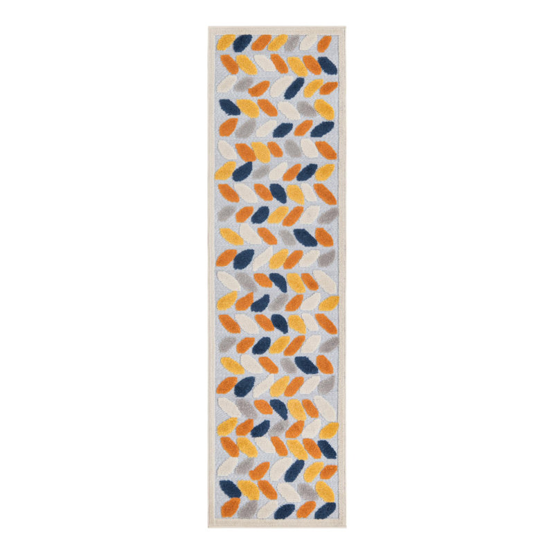 Oranjestad Aruba Indoor/Outdoor Rug, Runner 2' x 8'